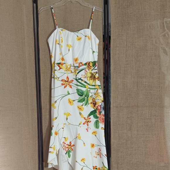 Lulumari Floral Pattern Midi Sundress Size M - Picture 3 of 12